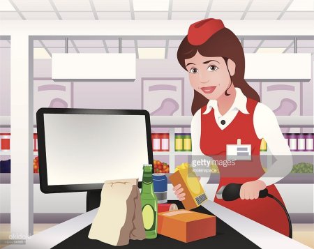 Прилавок магазина раскраска