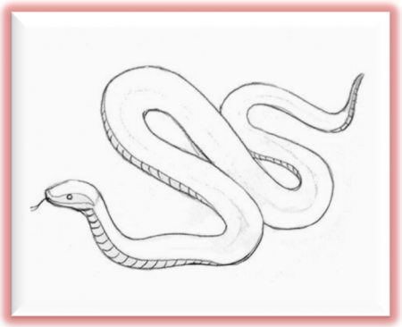 Уж карандашом