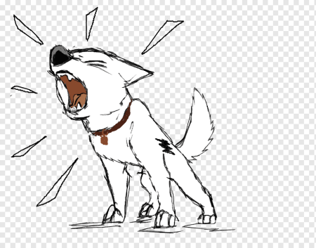 Лающая собака рисунок