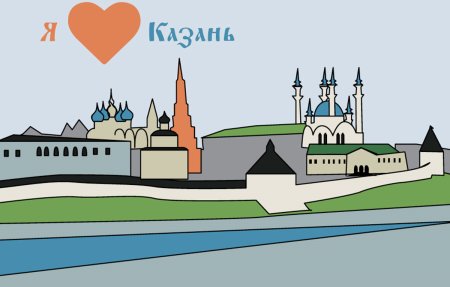 Очертания Казанского Кремля