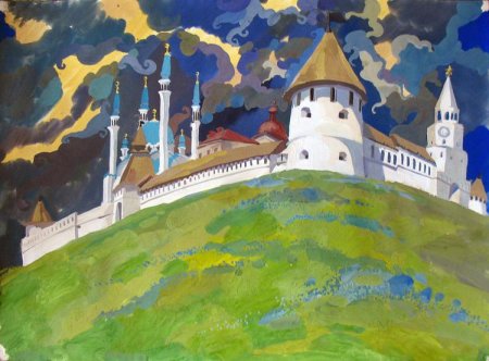 Казанский Кремль детский рисунок