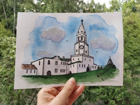 Казанский Кремль рисунок