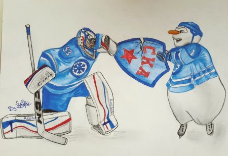 Хоккейная команда рисунок