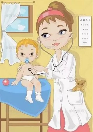 Доктор педиатр рисунок