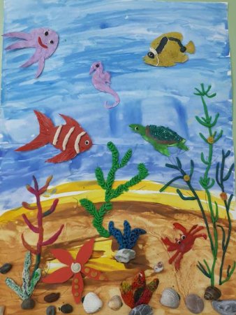 Рисование подводное царство