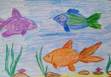 Рисование подводное царство