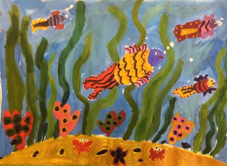 Русалочки в подводном царстве рисование в подготовительной группе