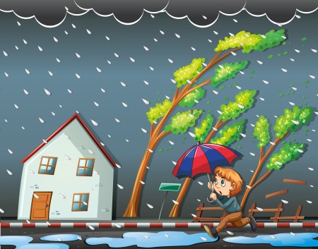 Сильный ветер для детей