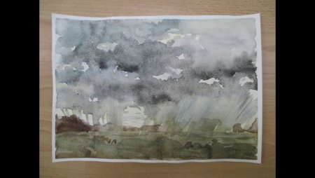 Рисование пасмурного дня