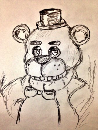 Рисунок Фредди из ФНАФ