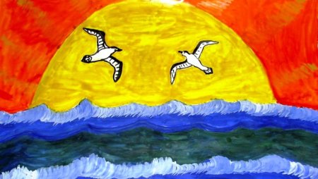 Рисование море в старшей группе