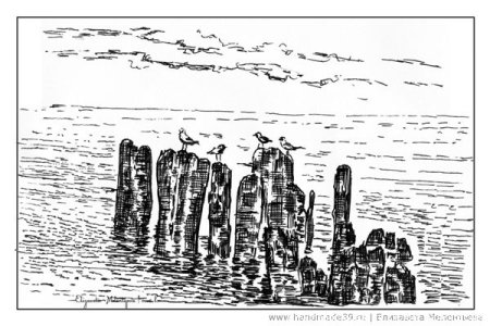 Пейзаж детские работы