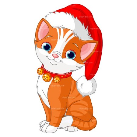Новогодние мультяшные котята