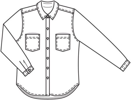 Эскиз рубашки женской