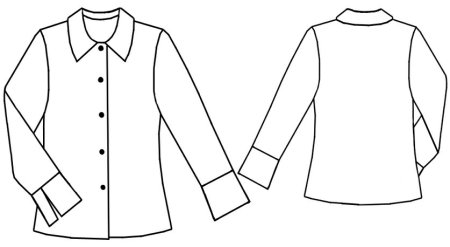 Рубашка женская раскраска