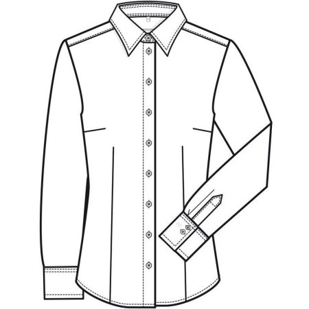 Эскиз женской блузы с коротким рукавом