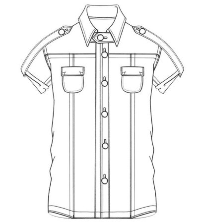 Выкройка рубашки женской