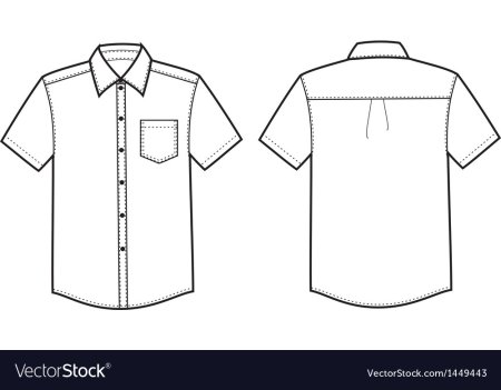 Эскиз мужской сорочки