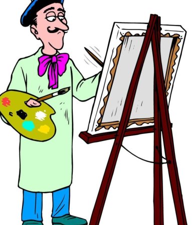 Профессия художник для детей