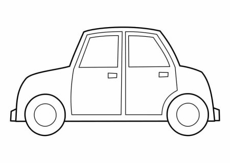 Легковая машина раскраска для детей