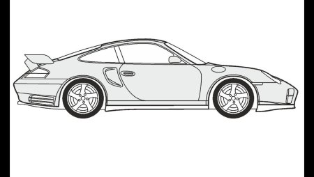 Porsche 911 Carrera раскраска
