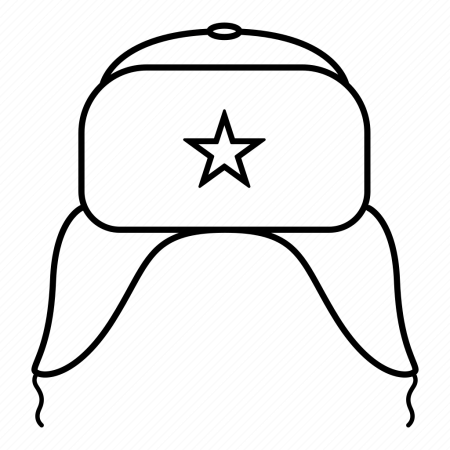 Шапка ушанка раскраска для детей