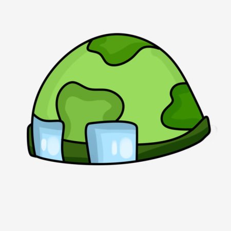 Каска армейская мультяшная