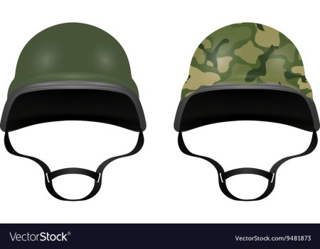 Солдатская каска вектор