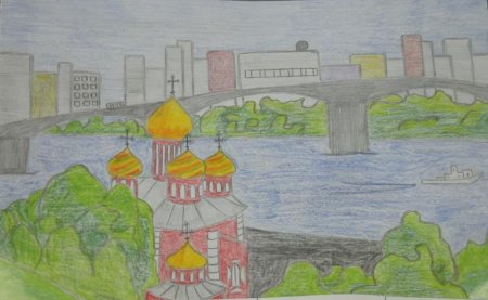 Тверь силуэт города