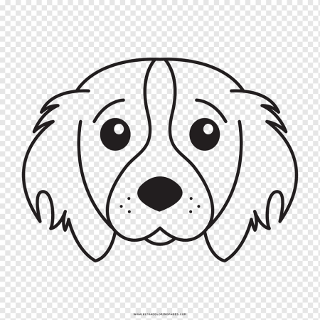 Мордочка собачки для рисования детям