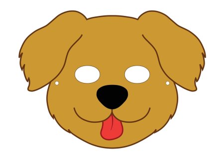 Маска собаки для детей