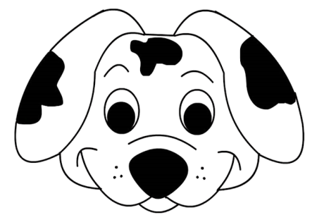 Маска собачки для детей