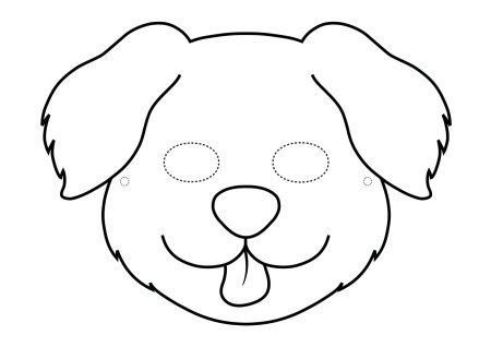 Маска собачки для детей