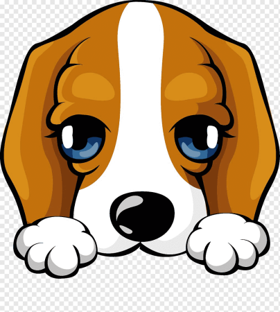 Мультяшная мордочка собачки