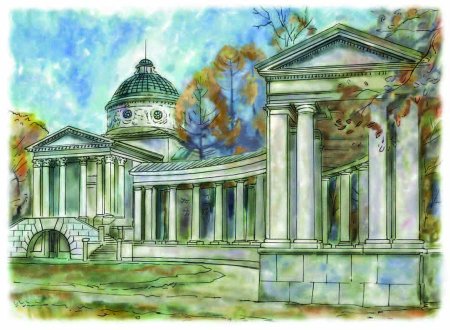 Тарханы Барский дом рисунок