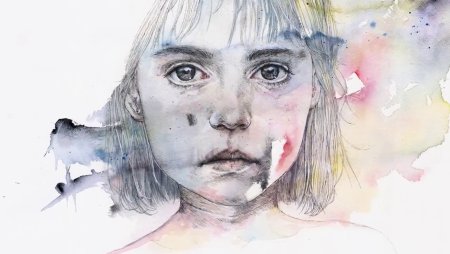 Дети войны акварель