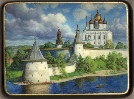 Кремль Псков Пскова рисунок