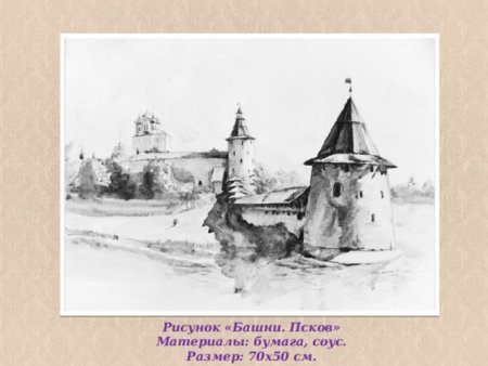Троицкий собор рисование Псков