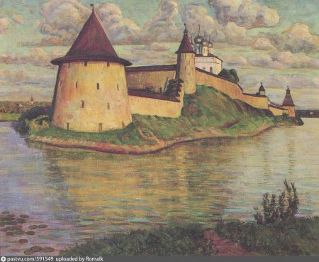 Покровская башня Псков рисунок
