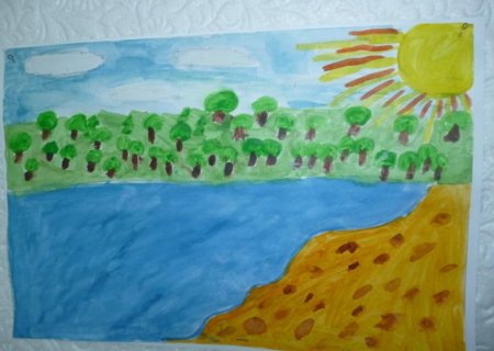 Рисунки на тему родной край для детского сада