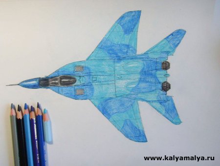 Су 57 карандашом