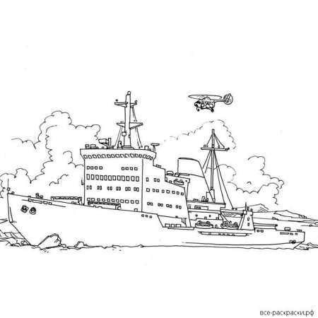Ледокол Ленин Мурманск рисунок