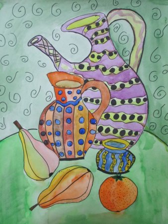 Декоративное рисование натюрморта