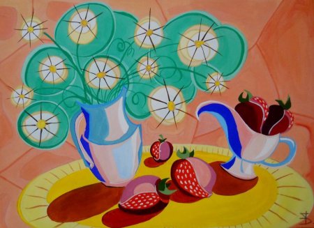 Декоративный натюрморт летний