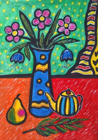 Декоративное рисование натюрморта