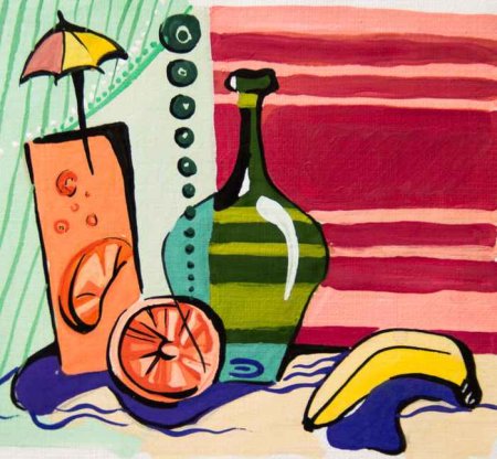 Декоративное изображение натюрморта