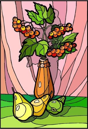 Стилизованный натюрморт