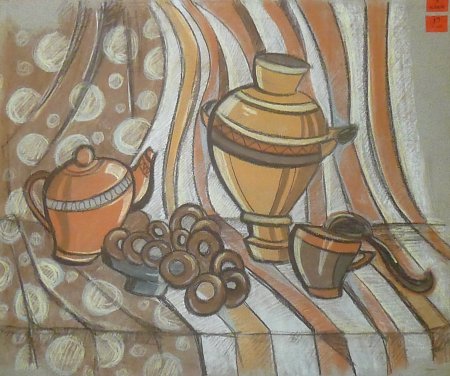 Этюд декоративного натюрморта. Ахроматическая Гармония