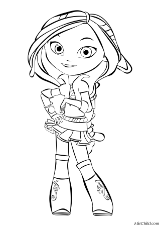 Раскраска сказочный патруль Аленка