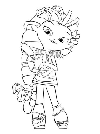 Раскраска сказочный патруль Варя